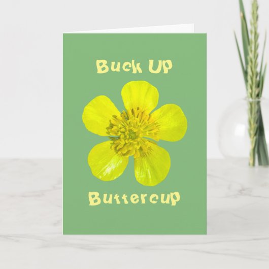 Beaming Buttercup Flower – バターカップを持ち上げる。 カード (正面)