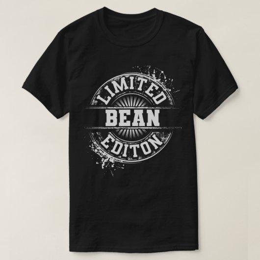 BEAN姓おもしろい家族ツリー誕生日懇親会ギ Tシャツ (デザイン正面)