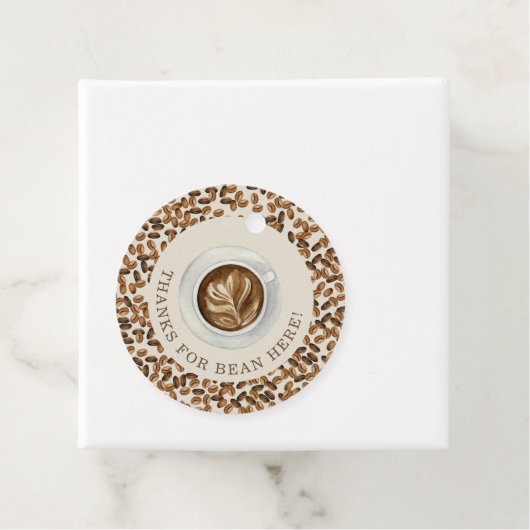Bean感謝してい Here Coffee Baby Shower フェイバータグ (インサイチュ)