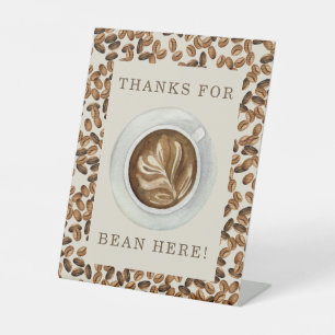 Bean感謝してい Here Coffee Baby Shower 台座サイン