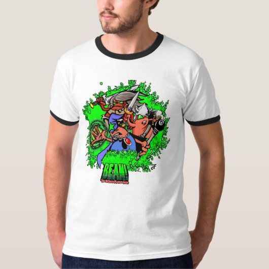 BEAN! ヒーローズ メンズ Tシャツ (正面)
