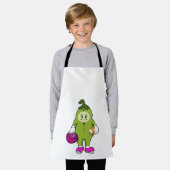 Bean at Footballスポーツ エプロン (着用した状態)