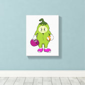 Bean at Footballスポーツ キャンバスプリント (インサイチュ (ウッドフロア))