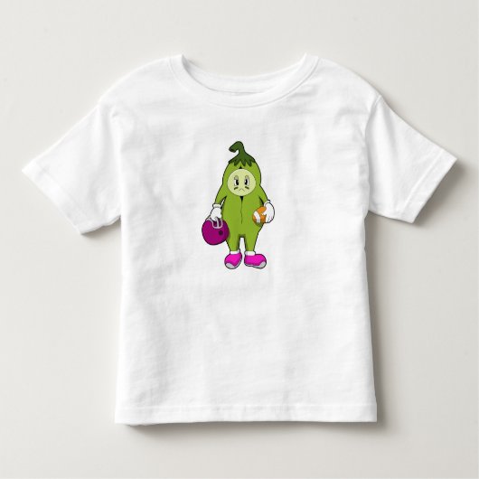 Bean at Footballスポーツ トドラーTシャツ (正面)