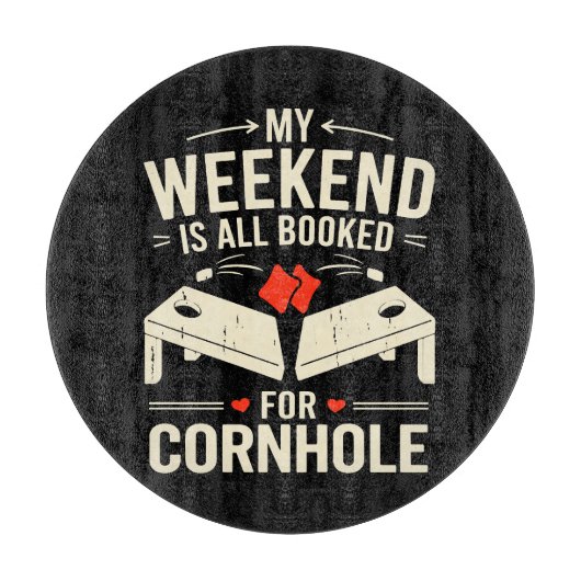  Bean Bag Toss Game Player Long Sleeve  カッティングボード (正面)