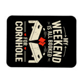  Bean Bag Toss Game Player Long Sleeve  マグネット (横)