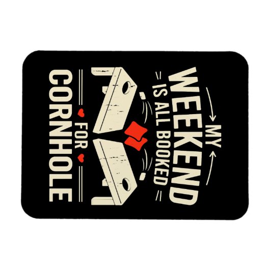  Bean Bag Toss Game Player Long Sleeve  マグネット (横)