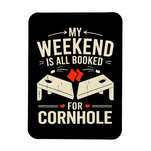  Bean Bag Toss Game Player Long Sleeve  マグネット (縦)