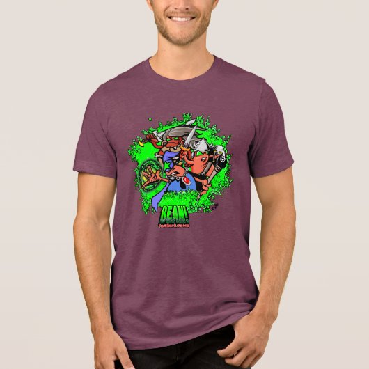 BEAN! Heroes Men's トライブレンドTシャツ (正面)