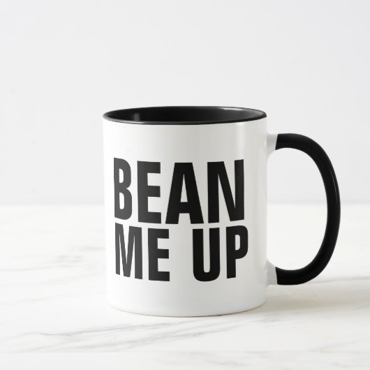 BEAN ME UP、面白いコーヒーマグ マグカップ (右)