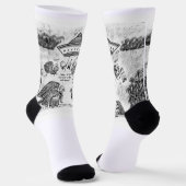 Bean me up Charleston Mercury socks ソックス (傾斜あり)