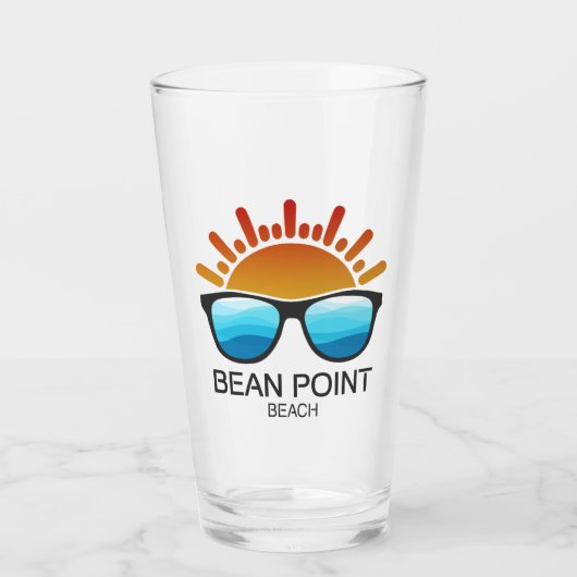 Bean Point Beach Florida Sunglasses タンブラーグラス (正面)