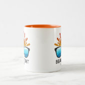 Bean Point Beach Florida Sunglasses ツートーンマグカップ (中央)