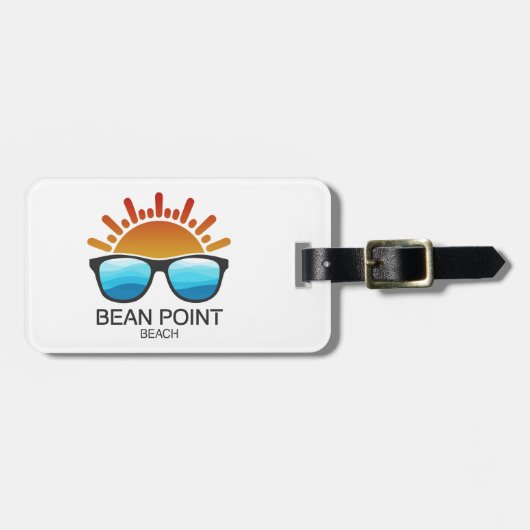Bean Point Beach Florida Sunglasses ラゲッジタグ (正面横)