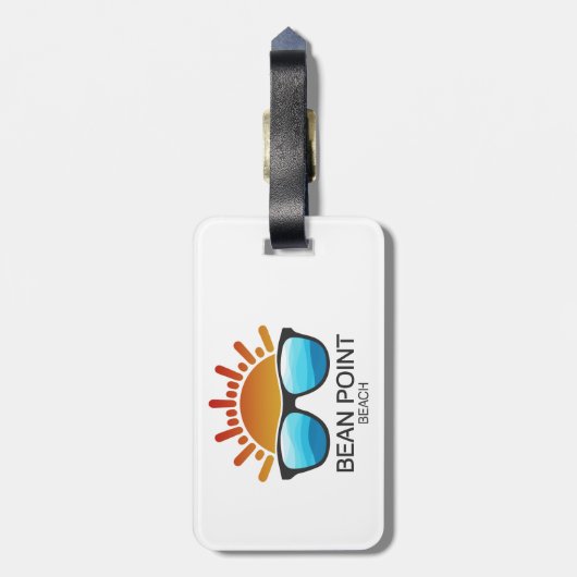 Bean Point Beach Florida Sunglasses ラゲッジタグ (裏面縦)