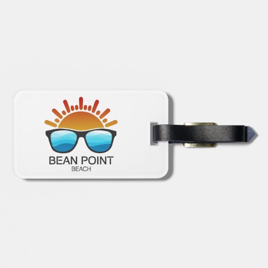 Bean Point Beach Florida Sunglasses ラゲッジタグ (裏面横)