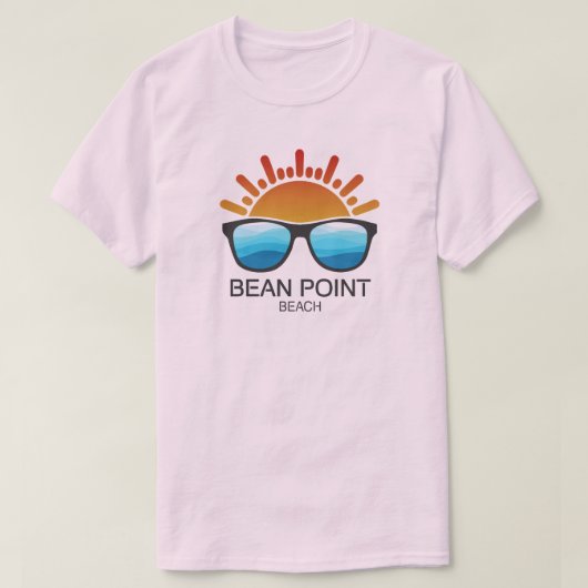 Bean Point Beach Florida Sunglasses Tシャツ (デザイン正面)