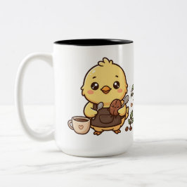 Bean Spoon Kawaii コーヒーマグ 二色 ツートーンマグカップ