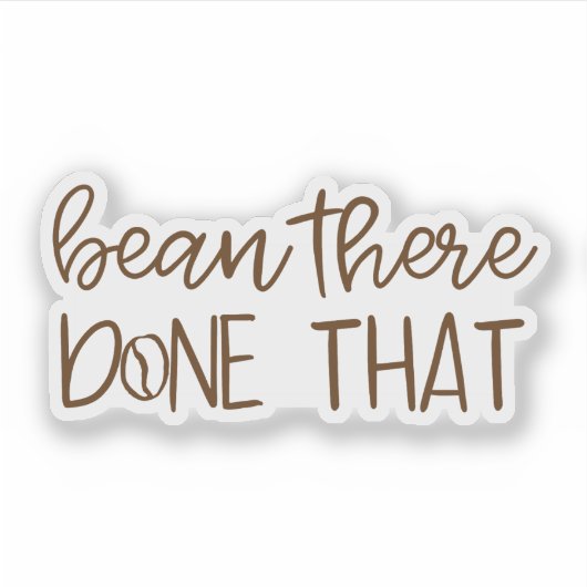 Bean There, Done That シール (正面)