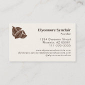 Bean to Bar Chocolate Minimal Brand Identity 名刺 (裏面)