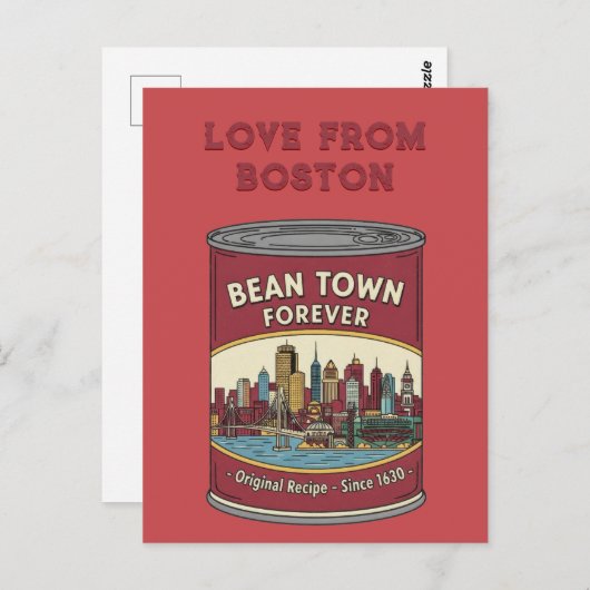 Bean Town Forever Boston ポストカード (正面/裏面)