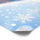 Beanie Hat MY OWN ARTの可愛いクリスマスキリン ポスター (コーナー)