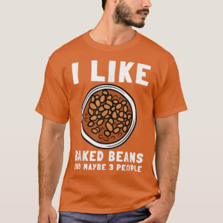 Beans焼いた缶詰Beansとベジタリアンビーガン205 Tシャツ