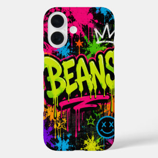 BEANS ネオン落書きストリートアート iPhone 16ケース