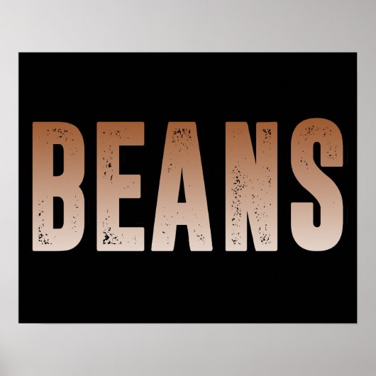 Beans、Beans愛好家 ポスター (正面)