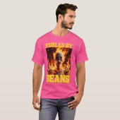 Beans Cringe懸命おもしろいスケルトンミームFl Tシャツ (正面フル)