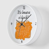 Beans O'Clockおもしろいフードグラフィック大時計 壁時計 (傾斜)
