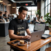 Beans Per Minute – Kaffee & Sequencer Producer Tシャツ