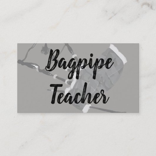 Beantownのバグパイプ 名刺 (正面)