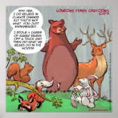 Bearおもしろいの気候変動ポスター ポスター (正面)