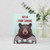 Bearさんからの挨拶 ポストカード (スタンド正面)