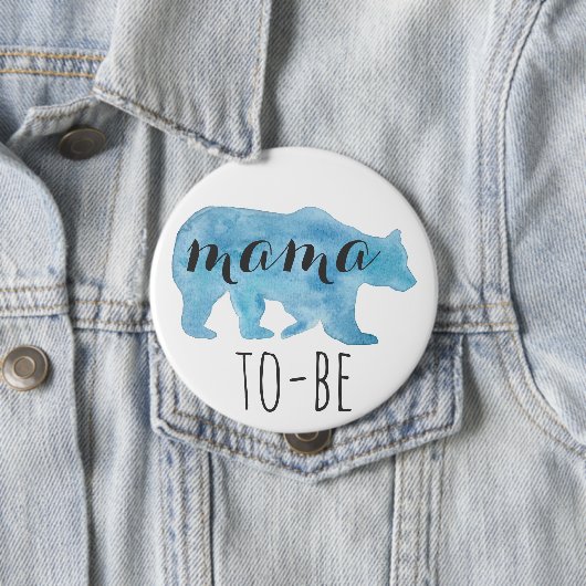 BearにあWatercolor Buttonママ 缶バッジ (インサイチュ)