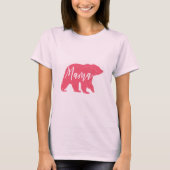 Bearピンクのママ Tシャツ (正面)