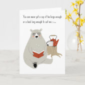 Bearフレンドリー - 読 CS Lewis引用文 カード (黄色い花)