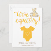 Bearベビー発表 案内ポストカード (正面/裏面)