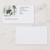 Bearママおよびベビーの名刺 名刺 (正面/裏面)