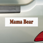 Bearママ バンパーステッカー (車上)