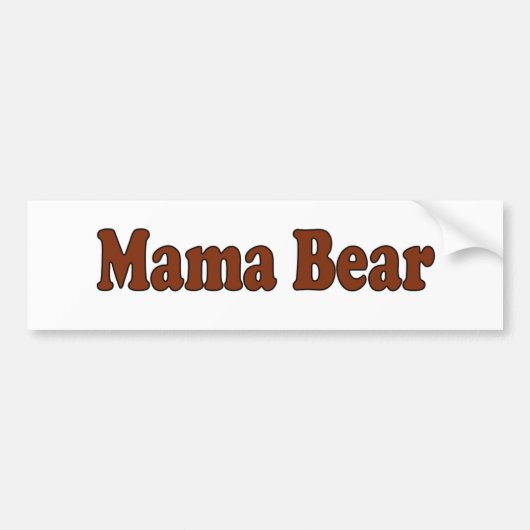 Bearママ バンパーステッカー (正面)