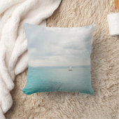 bear湖のヨットの枕 クッション (ブランケット)