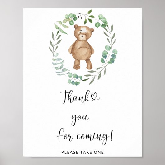 Bear \ ありがとうポスター ポスター (正面)