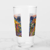 "Bear" -カラフルビールグラス タンブラーグラス (左)