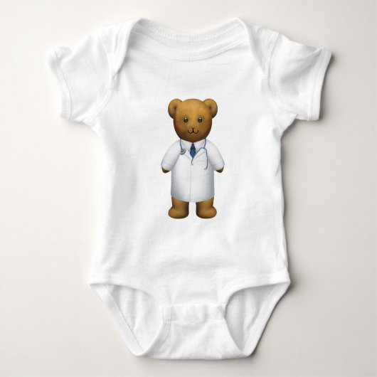 Bear -テディー・ベア博士 ベビーボディスーツ (正面)