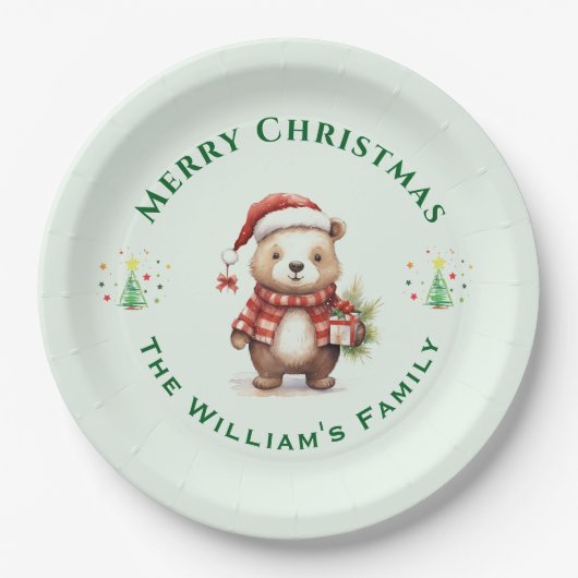 Bear ペーパープレート (正面)