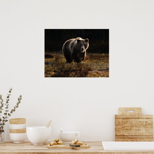 Bear ポスター (キッチン)