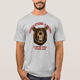 Bear “世代の強さ” オーダーメイド ファミリーリユニオン tシャツ