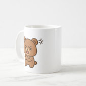 Bear 怒 – 激しい動物のコーヒーマグ/ティーカップ コーヒーマグカップ (正面左)